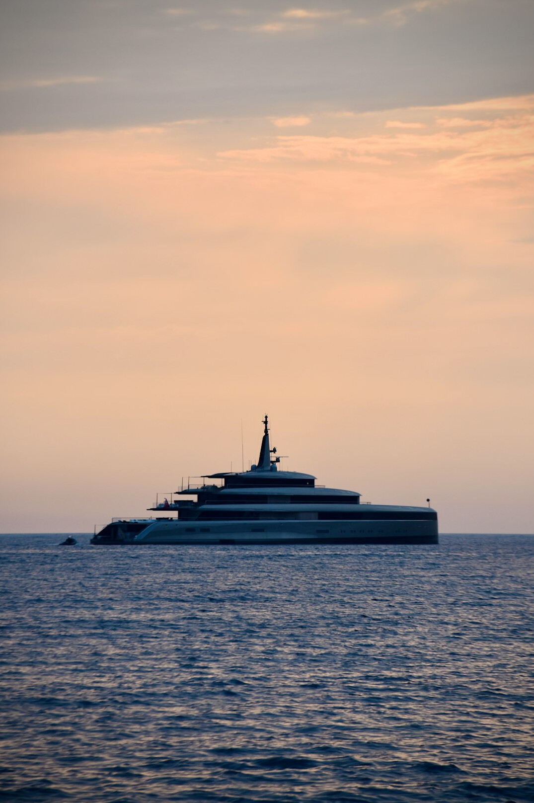 luxury yacht at sea